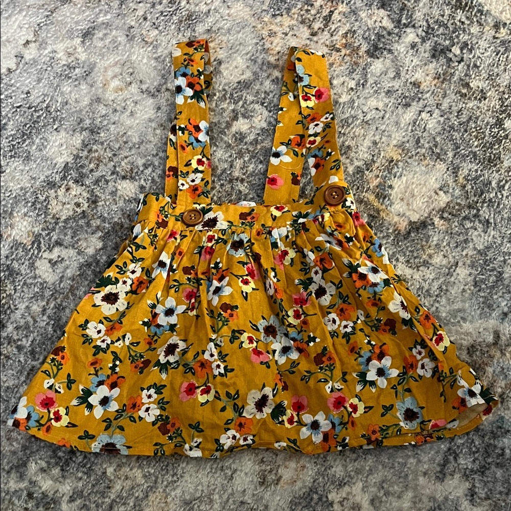 Floral Yellow Baby Dress